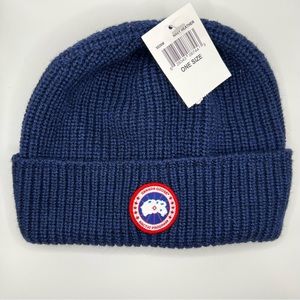 Canada Goose. Knit hat.  Unisex One Size fits most. Navy knit hat.